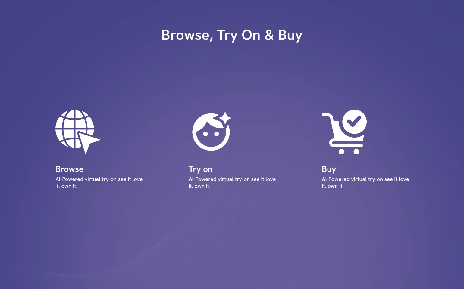 Virtual clothing try-on experience for fashion ecommerce shopping