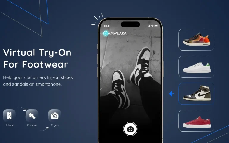 Virtual shoe try-on technology helping customers visualize footwear before buying online