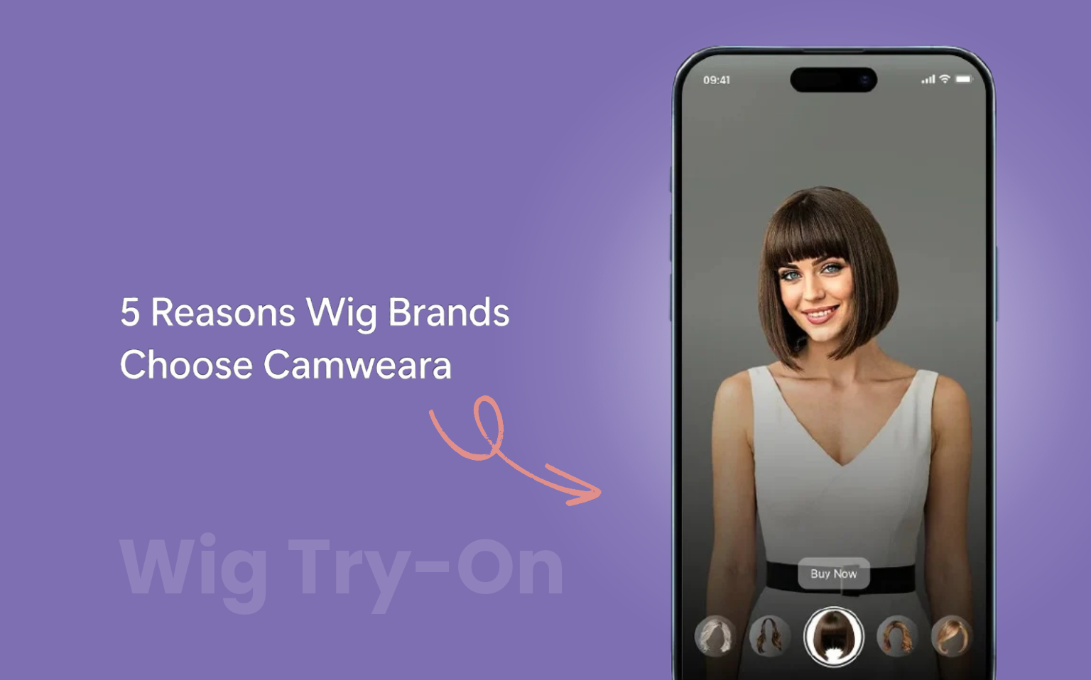 Wig try-on camweara